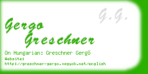 gergo greschner business card