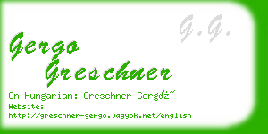 gergo greschner business card